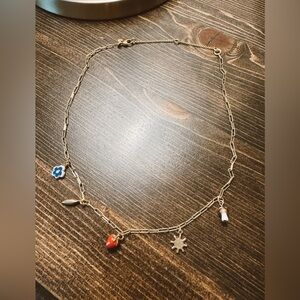 Madewell Gold Charm Necklace